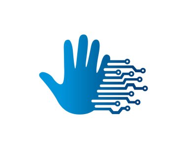 Hand Technology Logo Şablonu, Simge, Sembol