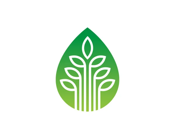 Шаблон Сельскохозяйственного Логотипа Икона Символ — стоковый вектор