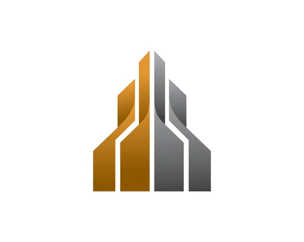 Modèle Abstrait Logo Bâtiment Moderne Icône Symbole — Image vectorielle