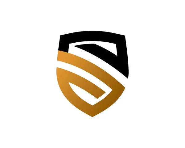 Шаблон Логотипа Буквы Shield Икона Символ — стоковый вектор