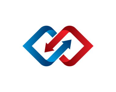 Sonsuz Ok Logo Şablonu, Simge, Simge