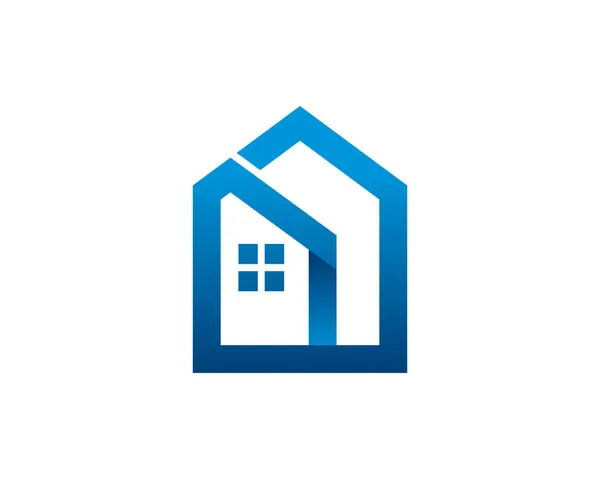 Huis Logo Template Pictogram Symbool — Stockvector