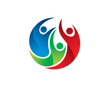 Halk, Topluluk, İttifak, Grup veya Forum Logo Şablonu