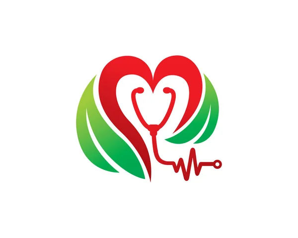 Modelo Médico Eco Logotipo Ícone Símbolo — Vetor de Stock