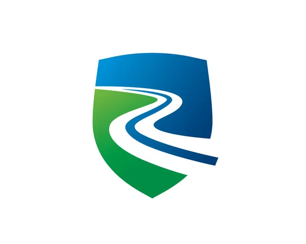 Plantilla Logotipo Carretera Icono Símbolo — Vector de stock