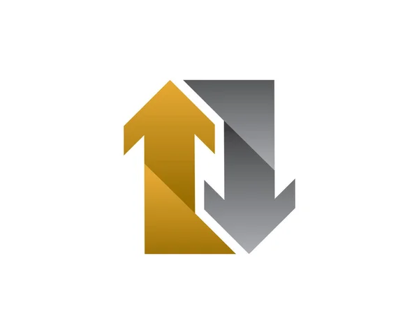 Modèle Logo Flèche Icône Symbole — Image vectorielle