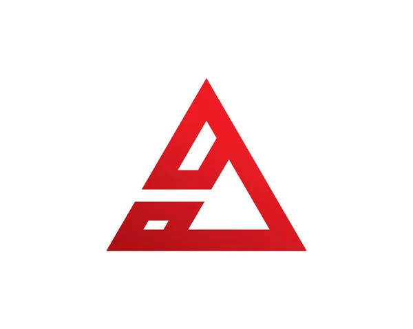 Plantilla Logotipo Triángulo Abstracto Icono Símbolo — Vector de stock