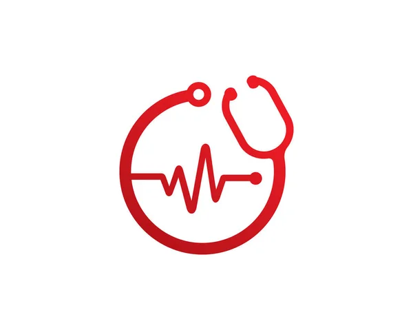 Símbolo Ícone Modelo Logotipo Médico — Vetor de Stock
