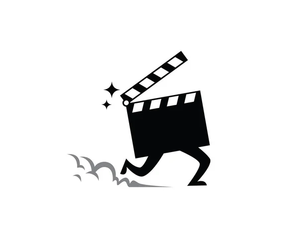 Plantilla Logotipo Película Rápida Icono Símbolo — Vector de stock