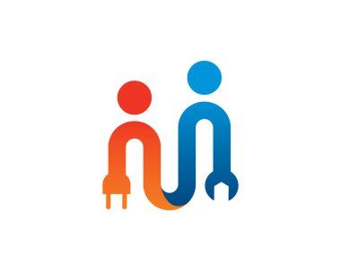 Elektrik Ekibi Logo Şablonu, Simge, Simge