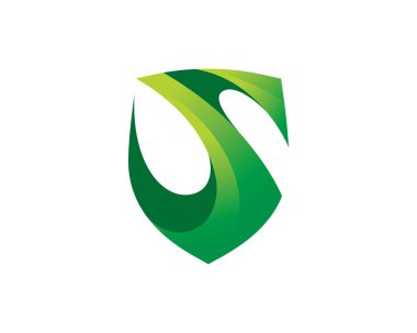S kalkanı koruma logo şablonu simgesi