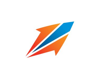 Ok logo şablon simgesi simgesi