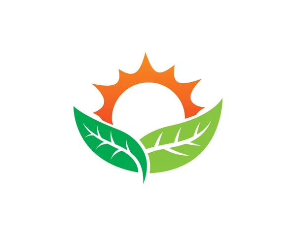 Landbouw Logo Template Pictogram Symbool — Stockvector