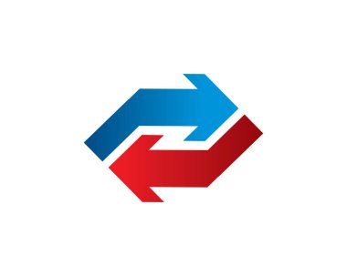modern arrow logo template icon symbol