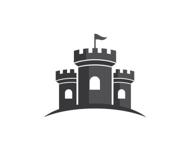 castle logo template icon symbol