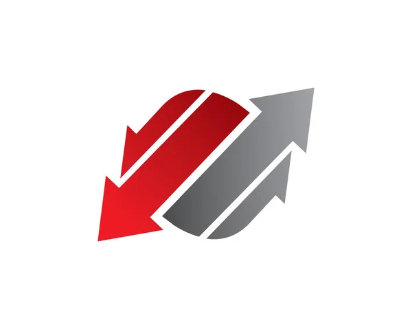Flecha Logotipo Plantilla Icono Símbolo — Vector de stock