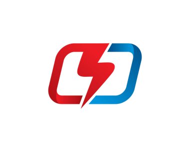 elektrik logosu şablon simgesi