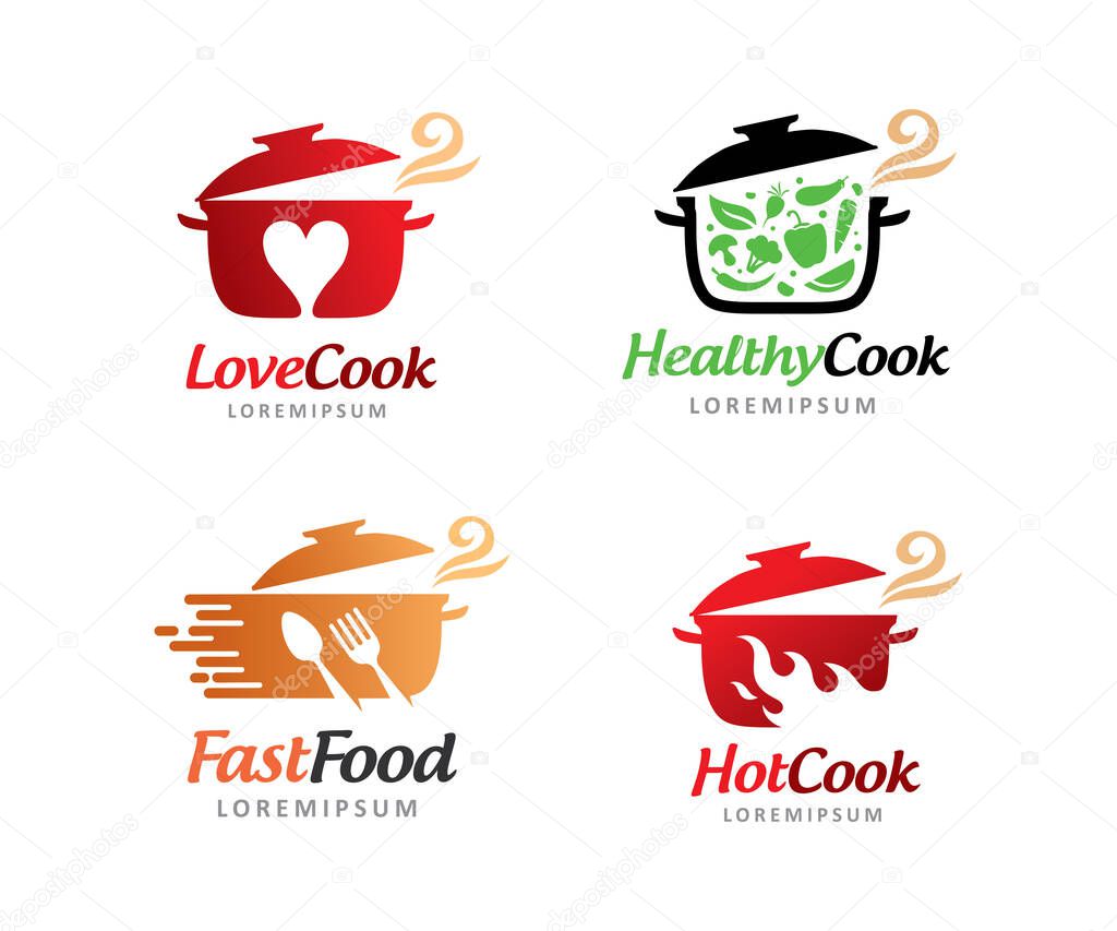 Cook logo symbol or icon template