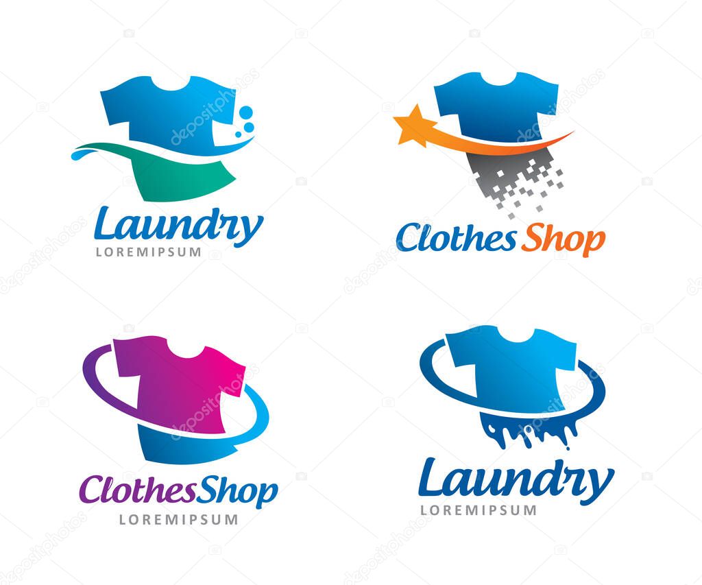 Clothing logo symbol or icon template
