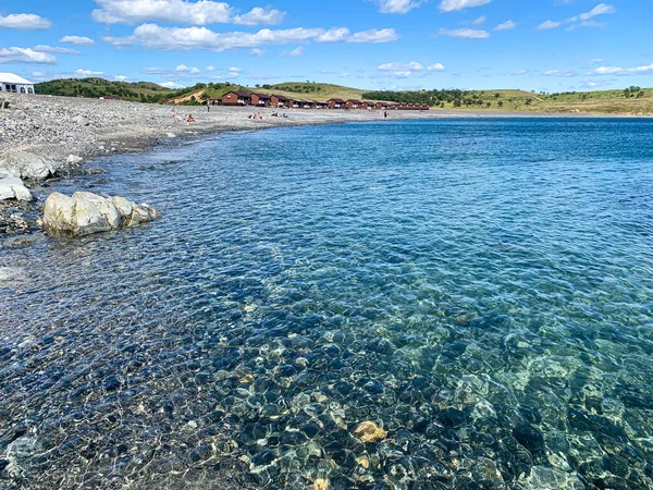 Belle Vue Mer Avec Vagues — Photo