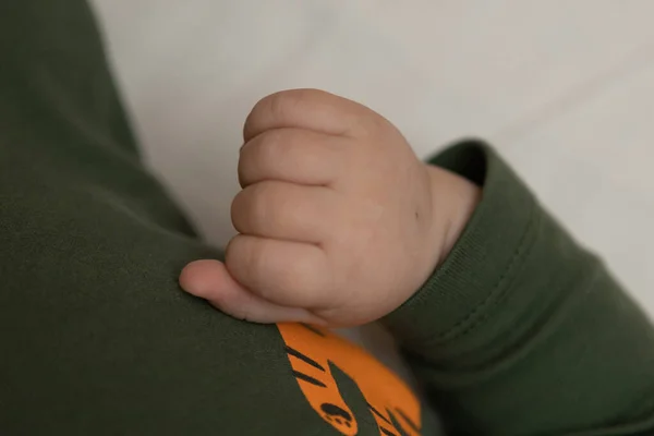 Small Hand Three Month Old Baby — стоковое фото