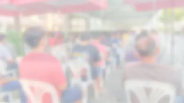 Abstract, blur image of patients in the hospital's hallway for waiting the doctor and treatment.