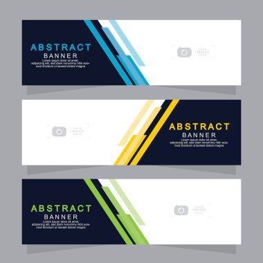 İş afişi, set, standee afiş şablonu, modern pankart.