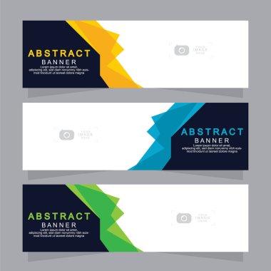 İş afişi, set, standee afiş şablonu, modern pankart.