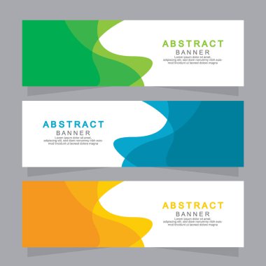 Vektör tasarım web pankartı şablonu. Web Tasarım Elementleri - Başlık Tasarımı. Gri arkaplan üzerine soyut geometrik web afişi şablonu. Modern pankart.