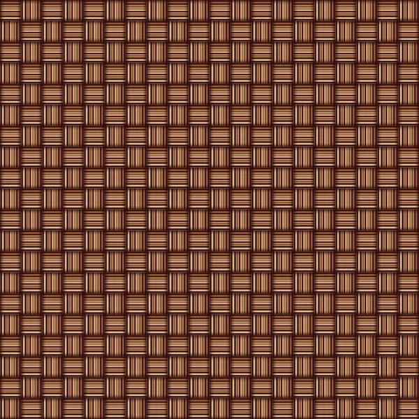 Çaprazlanmış sarı veya kahverengi pipet dokuması olan rattan mat.