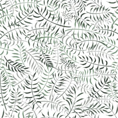 Beyaz bir arka planda kusursuz çiçek deseni. 