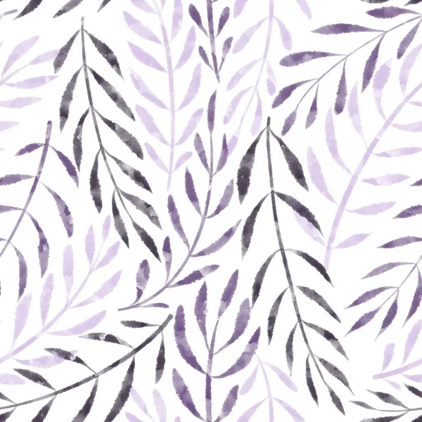 Beyaz arka planda leylak yapraklı pürüzsüz desen 