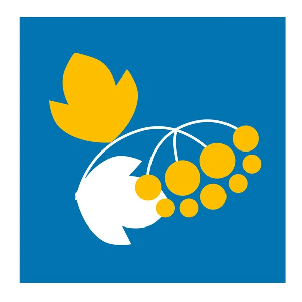Ukrainska Symbol Blå Gul Färg Tema Ikonvektorn Begreppet Fred Ukraina — Stockfoto