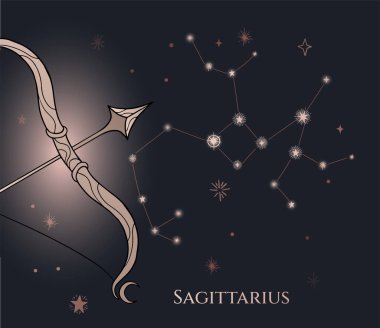 Yay ve yay sembolü, vektör.