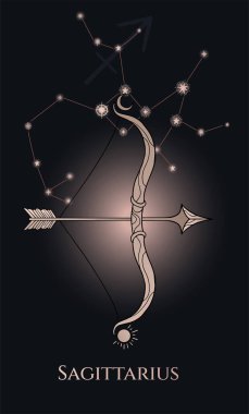 Yay ve yay sembolü, vektör.