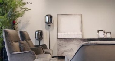 Modern Living Room Interior With Comfortable Sofa. Modern and Cosy House.
