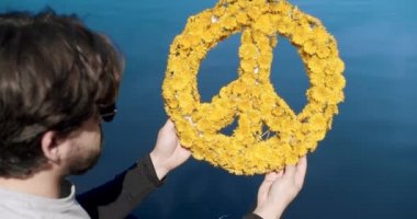 Pray to Ukraine and war in Ukraine concept. Save ukraine and protest against war