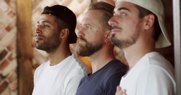 Soccer Fans Sing National Anthem Game Sports Bar Soccer Fans — Stock video