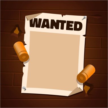 Yüzen mermilerle dolu eski batı posteri