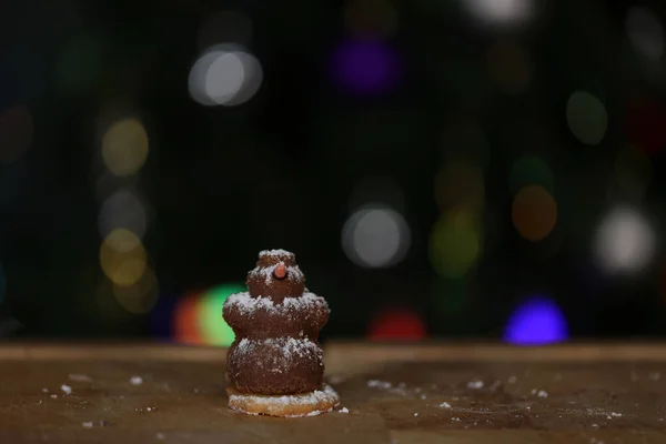 Christmas Sweets Form Chocolate Snowmen — Stockfoto