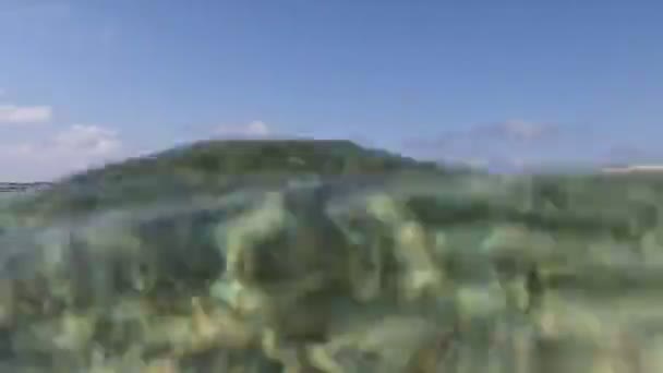 Underwater Shots Mediterranean Sea Cyprus — Video