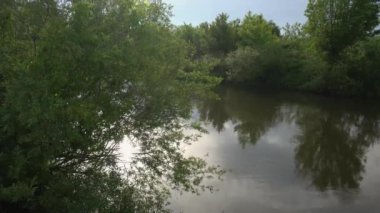 Orman nehri yaz manzarası. Bahar Çayırı Gölü