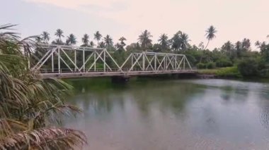 Asya 'daki bir kuadkopterden güzel manzara. Sri Lanka ve Hindistan hava manzarası. Video için görüntü