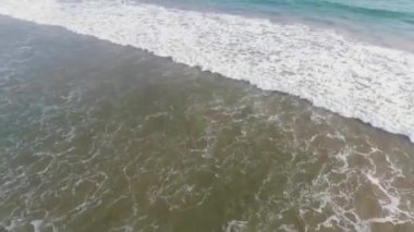 Nice view of the Ocean from a quadcopter. Bird's-eye view of the sea. Sri lanka landscape background