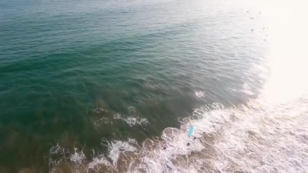 Nice View Ocean Quadcopter Bird Eye View Sea Sri Lanka — Vídeo de stock