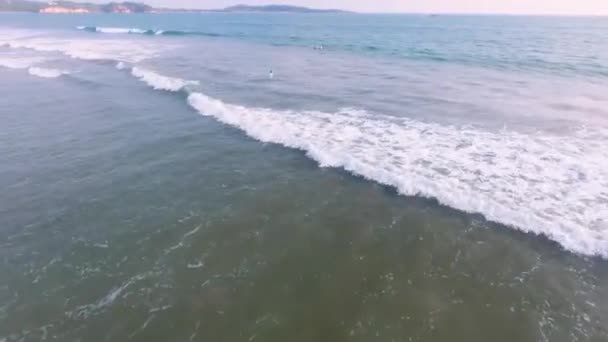 Хороший Вид Океан Квадрокоптера Пташиний Погляд Море Ланкійський Ландшафт — стокове відео
