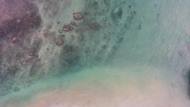 Nice View Ocean Quadcopter Bird Eye View Sea Sri Lanka — Vídeo de stock