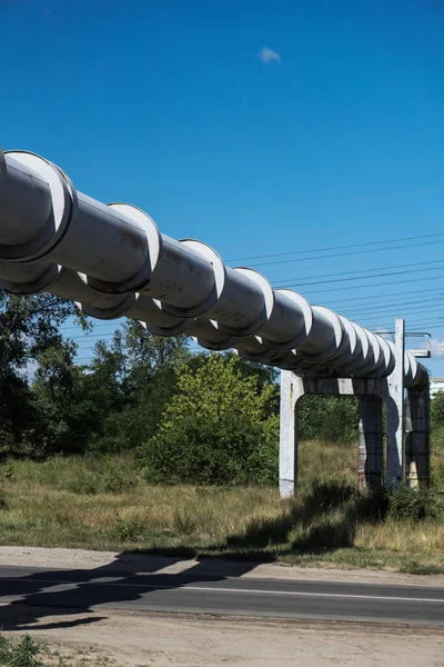 Part Large Volume Gas Pipeline — Stock Photo, Image