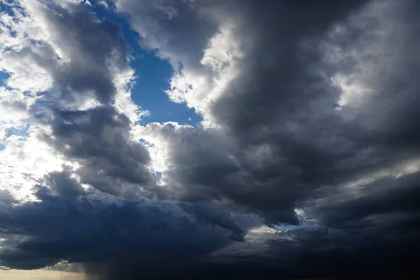 Moln Den Blå Himlen Solljus — Stockfoto