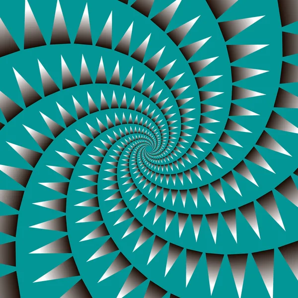 Fond Vectoriel Illusion Optique Spirale Mouvante Triangles — Image vectorielle